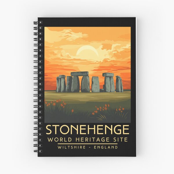Item preview, A Vintage Travel Poster of Stonehenge - Wiltshire - England designed and sold by GoodOldVintage.