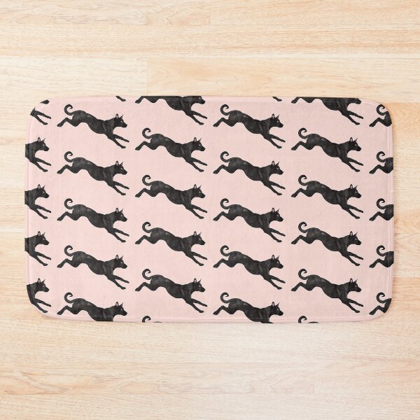 Item preview, Leaping Carolina Dog (black) designed and sold by Sparklepupfaeri.