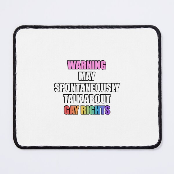 Item preview, Warning May spontaneously talk about Gay Rights designed and sold by Inspirationmotivation.