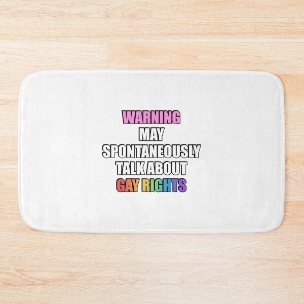 Item preview, Warning May spontaneously talk about Gay Rights designed and sold by Inspirationmotivation.