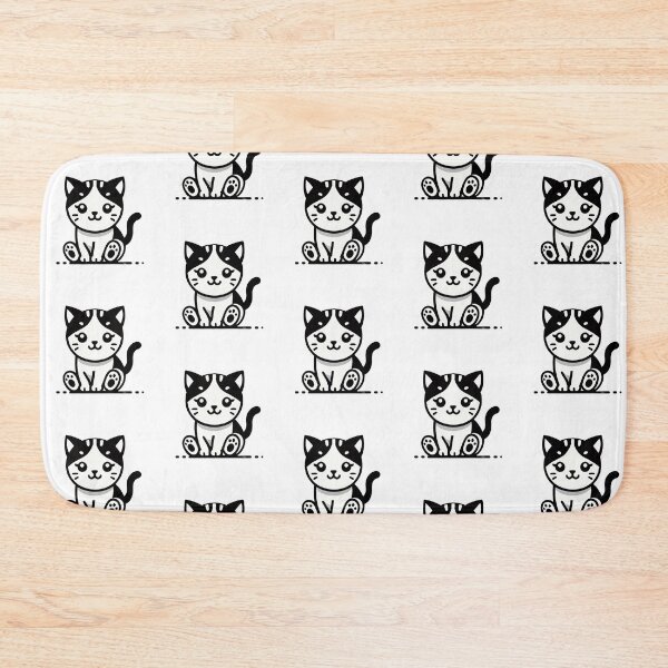 Item preview, Little black and white cat -2 designed and sold by Sen-Design.