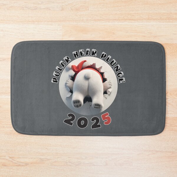 Item preview, Polar Bear Plunge 2025 Snowy Round Logo Design designed and sold by bAIryBarn.