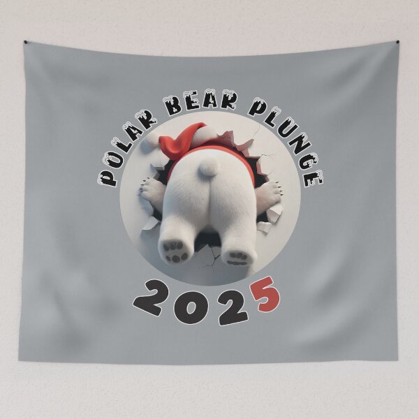 Item preview, Polar Bear Plunge 2025 Snowy Round Logo Design designed and sold by bAIryBarn.