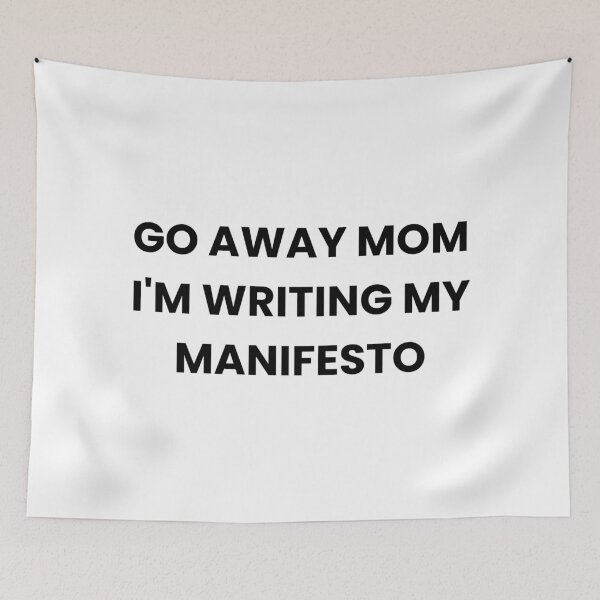 Item preview, Go Away Mom I'm Writing My Manifesto designed and sold by DesignDazzles.