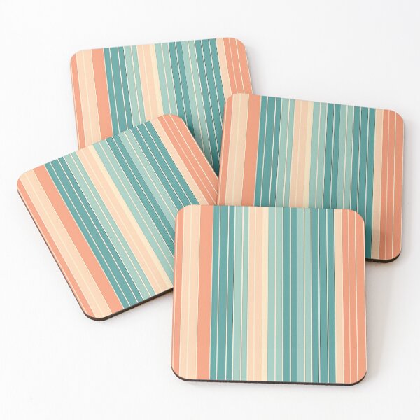 Item preview, A vintage-inspired striped pattern design with muted, retro colors. designed and sold by HEMRO.