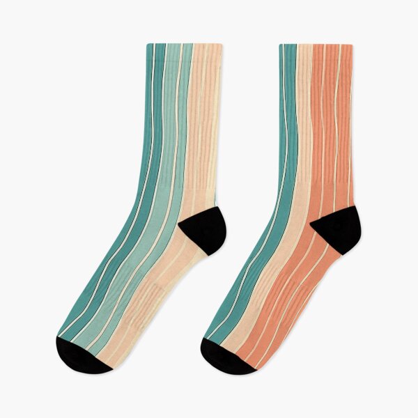 Item preview, A vintage-inspired striped pattern design with muted, retro colors. designed and sold by HEMRO.