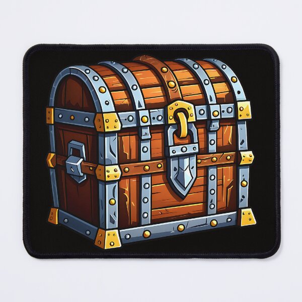 Item preview, Locked Treasure Chest Dungeon Style designed and sold by GeeksLoveDogs.