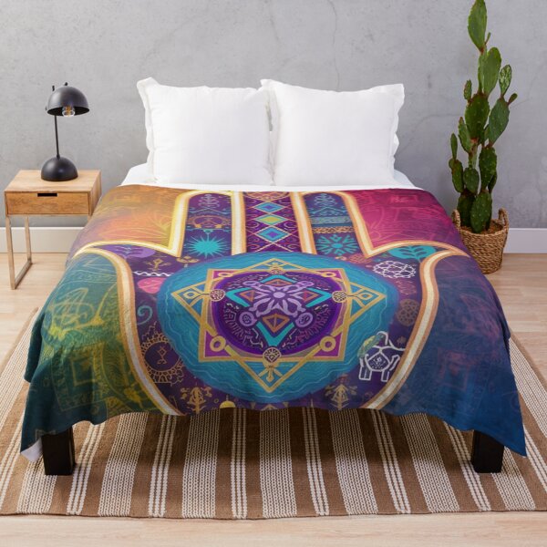 Item preview, Vibrant Hand of Fatima designed and sold by MyTshirtArt.