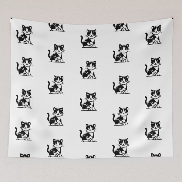 Item preview, Little black and white cat -1 designed and sold by Sen-Design.