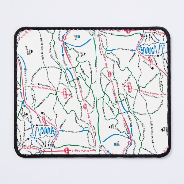 Item preview, Crystal Mountain Ski Runs Map by Damien Parrish designed and sold by Naomi Gutierrez Parrish.