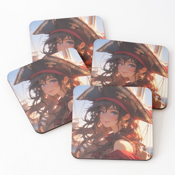 Item preview, Kawaii Pirate Anime Girl designed and sold by bubblegoth.