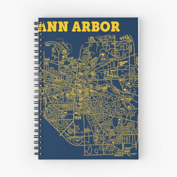 Item preview, Ann Arbor Street Map  designed and sold by fiberandgloss.