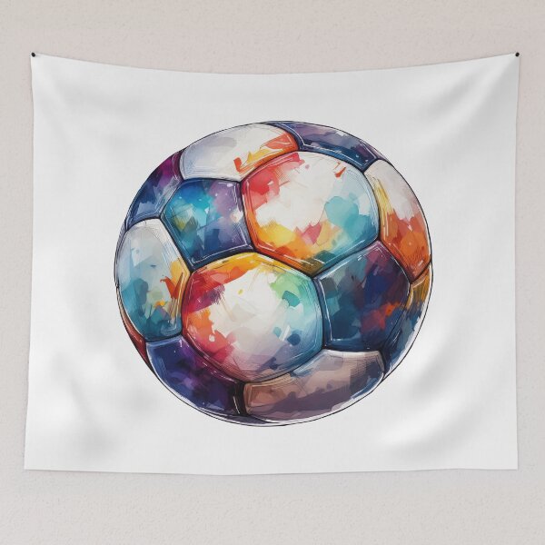 Item preview, Football Soccer Ball Watercolor Illustration Drawing designed and sold by FilipeFerreira.