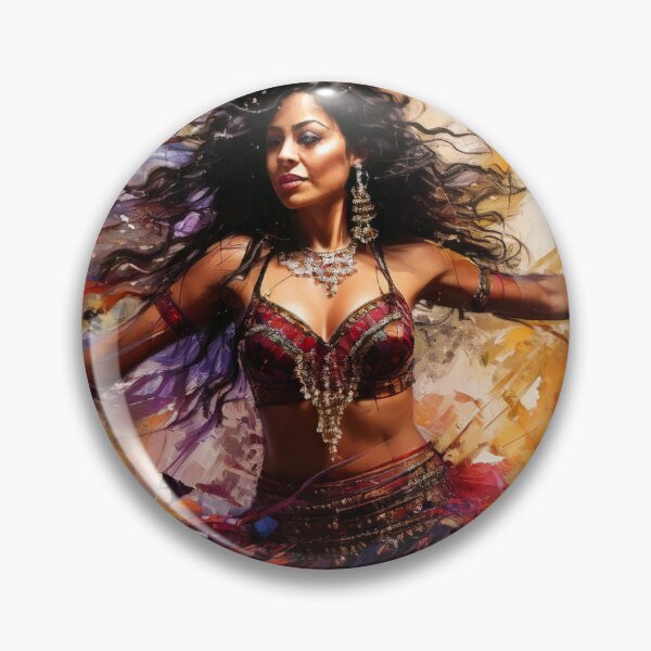 Item preview, Dynamic belly dancer spinning in motion designed and sold by Boxing Kangaroo Retail Company.