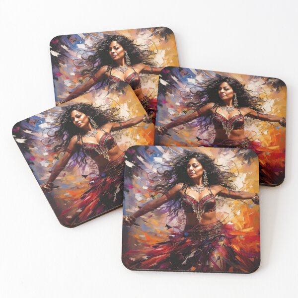 Item preview, Dynamic belly dancer spinning in motion designed and sold by Boxing Kangaroo Retail Company.