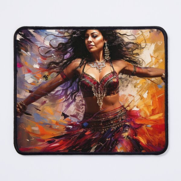 Item preview, Dynamic belly dancer spinning in motion designed and sold by Boxing Kangaroo Retail Company.