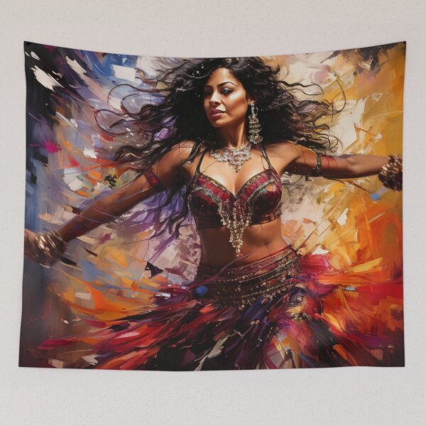 Item preview, Dynamic belly dancer spinning in motion designed and sold by Boxing Kangaroo Retail Company.