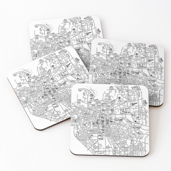 Item preview, Ann Arbor Street Map Art designed and sold by fiberandgloss.