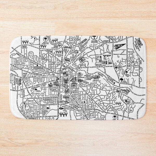 Item preview, Ann Arbor Street Map Art designed and sold by fiberandgloss.
