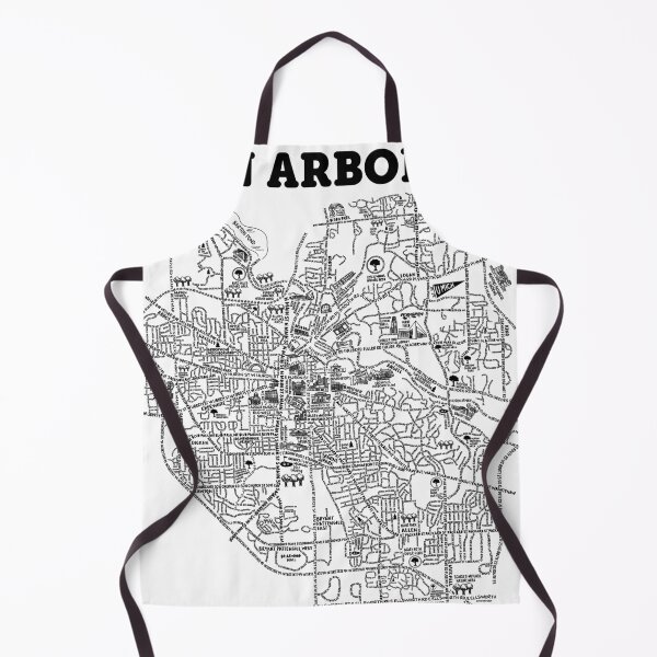 Item preview, Ann Arbor Street Map Art designed and sold by fiberandgloss.