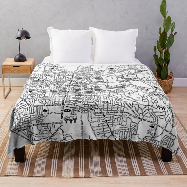 Item preview, Ann Arbor Street Map Art designed and sold by fiberandgloss.