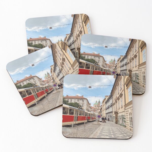 Item preview, Mala Stana Prague Street Red Tram designed and sold by Quoppidou.