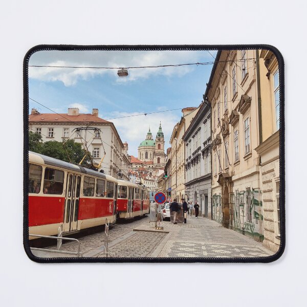 Item preview, Mala Stana Prague Street Red Tram designed and sold by Quoppidou.