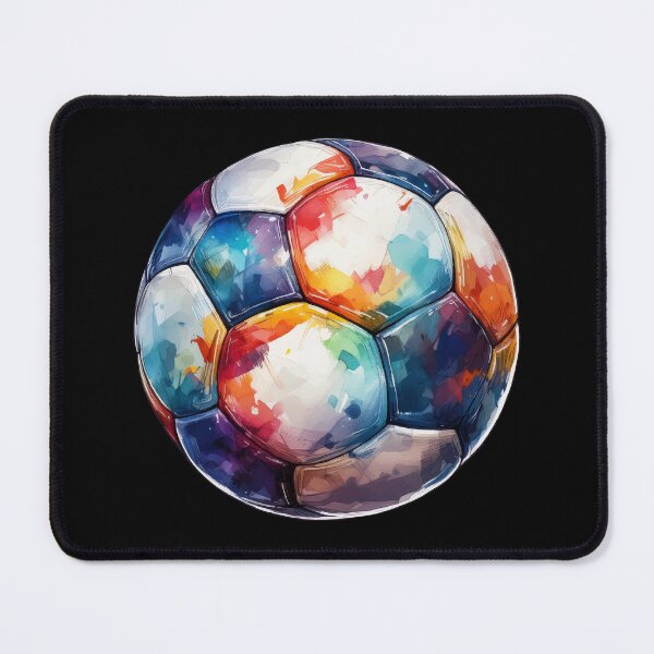 Item preview, Football Soccer Ball Watercolor Illustration Drawing (Black BG) designed and sold by FilipeFerreira.