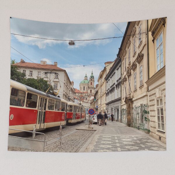 Item preview, Mala Stana Prague Street Red Tram designed and sold by Quoppidou.
