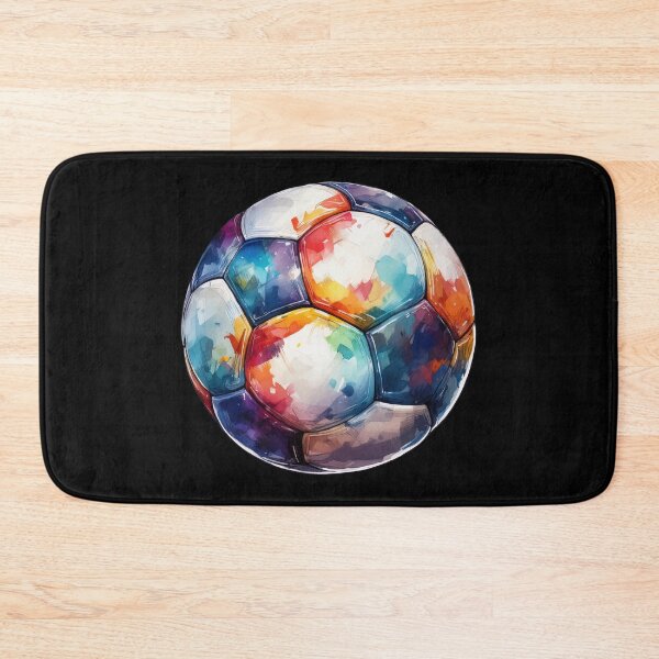 Item preview, Football Soccer Ball Watercolor Illustration Drawing (Black BG) designed and sold by FilipeFerreira.