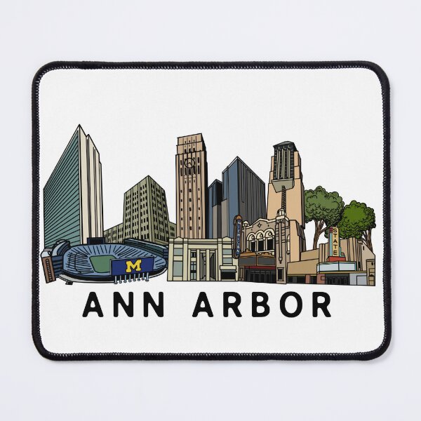 Item preview, Ann Arbor Michigan Skyline designed and sold by fiberandgloss.