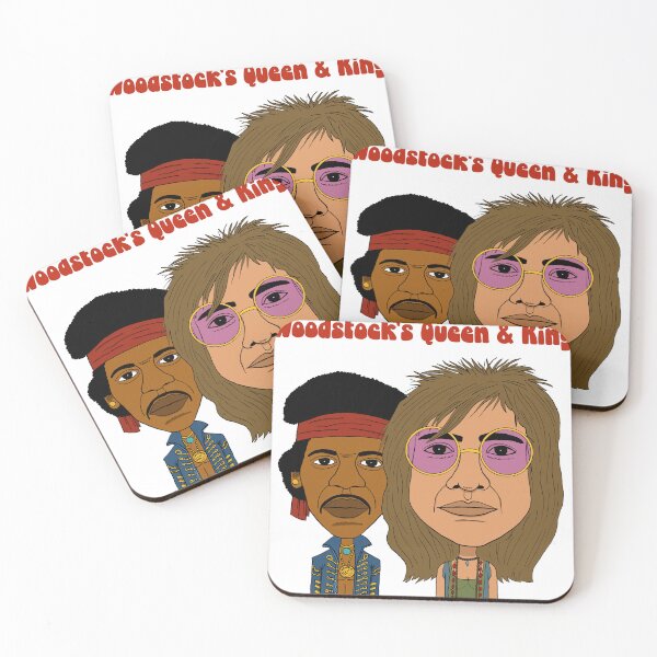 Item preview, Cartoon portraits of Janis and Jimmy. designed and sold by Eric Sintès.