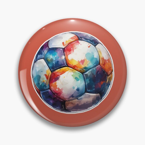 Item preview, Football Soccer Ball Watercolor Illustration Drawing (Light Red BG) designed and sold by FilipeFerreira.