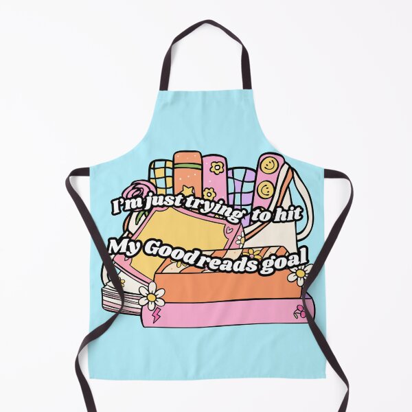 Item preview, I’m just trying to hit my goodreads goal kawaii girly reading bookish sticker designed and sold by KWZCreates.