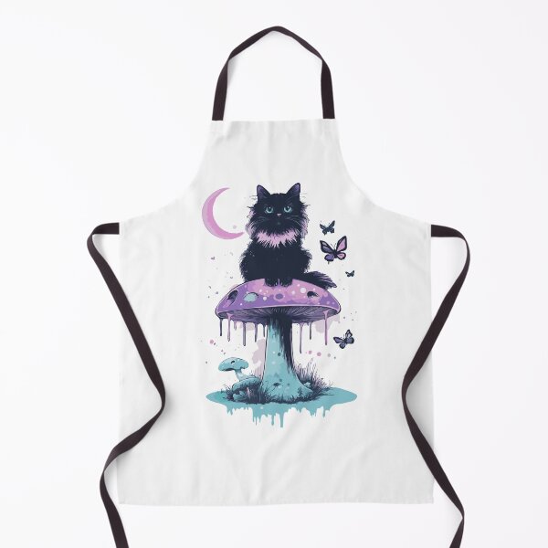 Item preview, cat on mushroom designed and sold by craftyaliens.