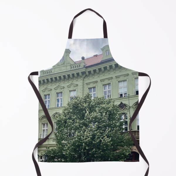 Item preview, Pastel Sage Green Building in Old Town Prague designed and sold by Quoppidou.
