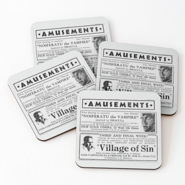 Item preview, nosferatu newspaper clipping first screening designed and sold by miss madison creates.