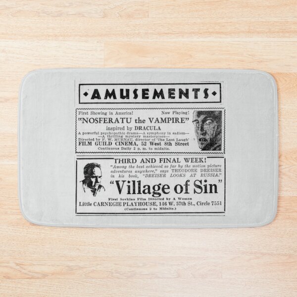 Item preview, nosferatu newspaper clipping first screening designed and sold by miss madison creates.
