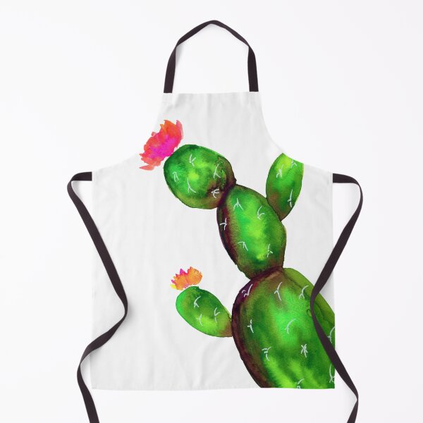 Item preview, Green and purple flowering cactus watercolor painting designed and sold by AnissaF.