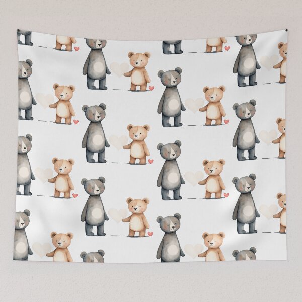 Item preview, Watercolor bear, watercolor bear, valentine day, love, adorable animals designed and sold by Victoria Riabov.