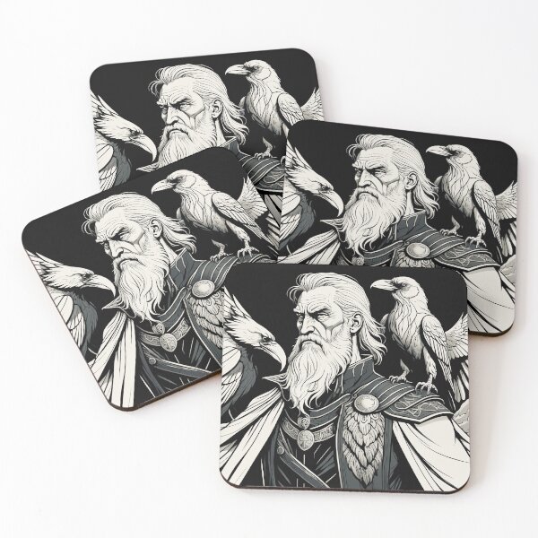 Item preview, Odin with his ravens designed and sold by Island Art Studios.