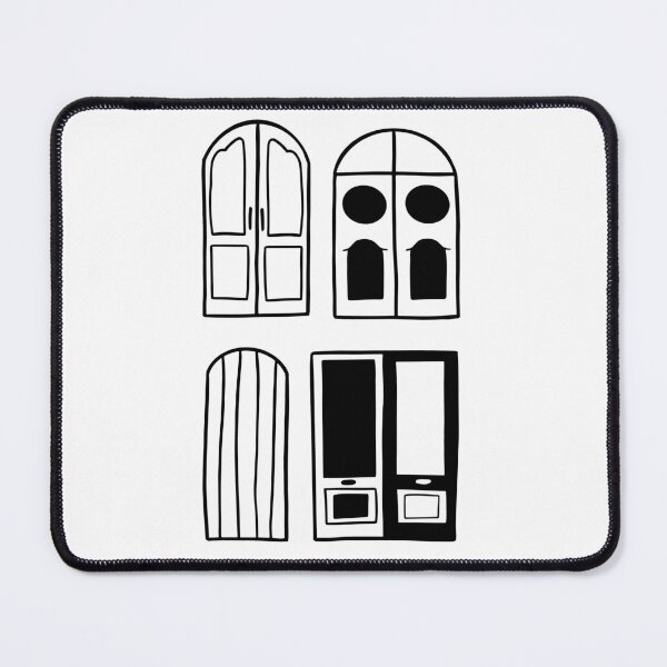 Item preview, Architectural Doors: Minimalist Black and White Art designed and sold by RM-Journey.