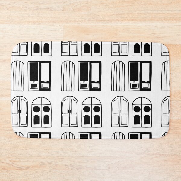 Item preview, Architectural Doors: Minimalist Black and White Art designed and sold by RM-Journey.