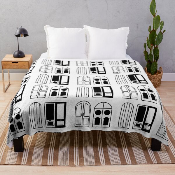 Item preview, Architectural Doors: Minimalist Black and White Art designed and sold by RM-Journey.