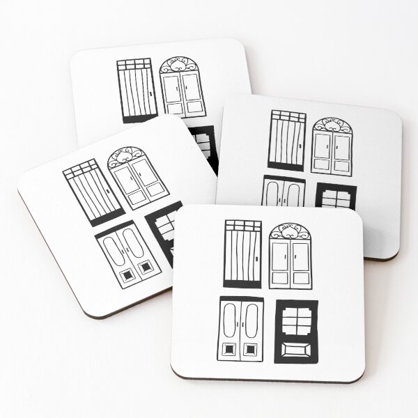 Item preview, Chic Door Illustrations: Minimalist Line Art Designs designed and sold by RM-Journey.