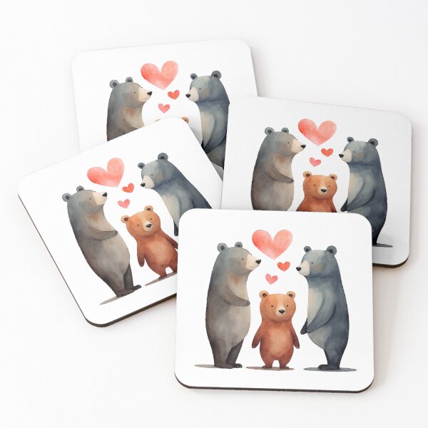 Item preview, Watercolor bear, watercolor bear, valentine day, love, adorable animals designed and sold by Victoria Riabov.