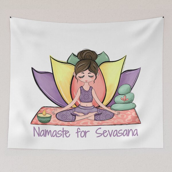 Item preview, Yoga Sevasana Namaste - Vibrant wellness-inspired design — perfect for yogis, meditation and health enthusiasts! designed and sold by MerchSearchCO.