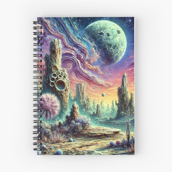 Item preview, Psychedelic Alien Landscape with Vivid Colors and Surreal Formations designed and sold by PsycheBrain.