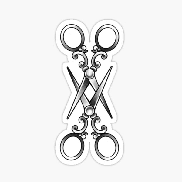 Item preview, Ornate Scissors Silver designed and sold by Bee Stings.