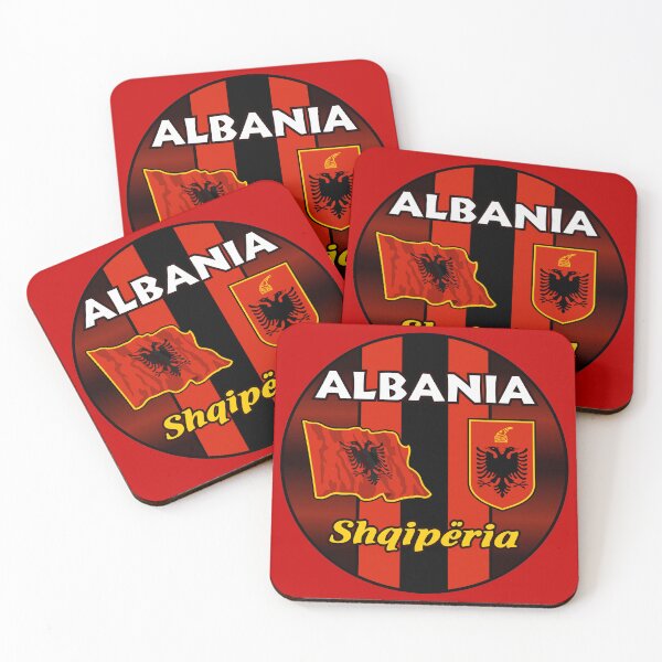 Item preview, Albania - Shqipëria, Albanian Ethnic Colours, Flag and Emblem Design designed and sold by StickersWorld Ltd.
